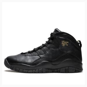 Air Jordan 10 Nike Retro NYC NYC Chaussure De Basketball Homme Noir | JD-063QR