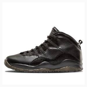 Air Jordan 10 Nike Retro OVO Chaussure De Basketball Homme Noir | JD-458LU