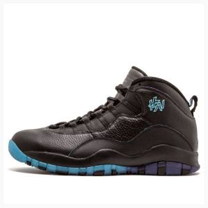 Air Jordan 10 Nike Retro Shanghai Chaussure De Basketball Homme Noir Bleu | JD-487KX