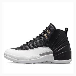 Air Jordan 12 Nike Playoffs Chaussure De Basketball Homme Noir Blanche | JD-351BI