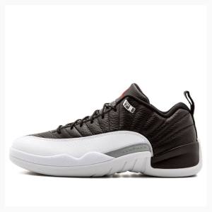 Air Jordan 12 Nike Retro Low Playoffs Baskets Homme Noir Blanche | JD-279AF