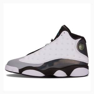 Air Jordan 13 Nike Retro Barons Hologram Chaussure De Basketball Homme Blanche Noir | JD-207VD