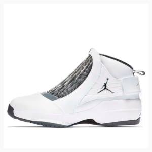 Air Jordan 19 Nike Retro Flint Grey Chaussure De Basketball Homme Blanche Noir | JD-785LP