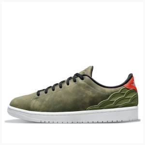 Air Jordan 1 Nike Centre Court Chaussure De Basketball Homme Vert Olive Vert | JD-086DW