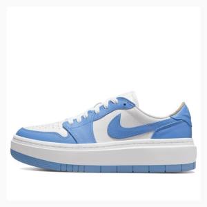 Air Jordan 1 Nike Elevate Low SE Baskets Femme Blanche Bleu | JD-781BO