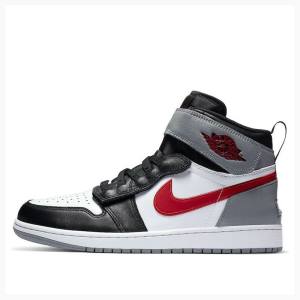 Air Jordan 1 Nike Flyease Particle Chaussure De Basketball Homme Noir Rouge Argent | JD-805TR