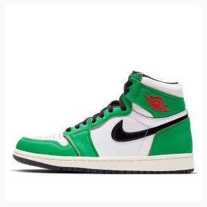 Air Jordan 1 Nike High OG Lucky Chaussure De Basketball Femme Vert Noir | JD-584GV