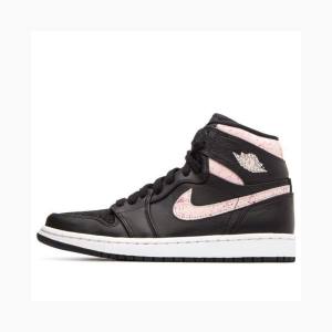 Air Jordan 1 Nike High PREM Silt Chaussure De Basketball Femme Noir Rose | JD-036LF