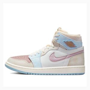 Air Jordan 1 Nike High Zoom Air CMFT Oxford Chaussure De Basketball Femme Rose | JD-638CS