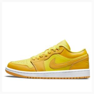 Air Jordan 1 Nike Low Baskets Femme Jaune | JD-034UA