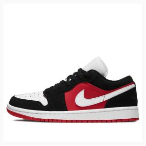 Air Jordan 1 Nike Low Baskets Femme Noir Rouge Blanche | JD-907LY