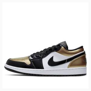 Air Jordan 1 Nike Low Baskets Homme Doré Noir | JD-129BN