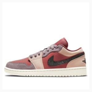 Air Jordan 1 Nike Low Canyon Rust Baskets Femme Rose Rouge | JD-368EA