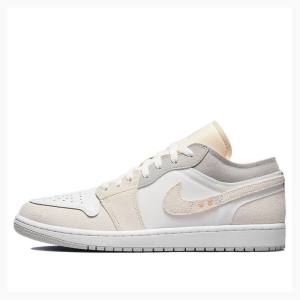 Air Jordan 1 Nike Low Inside Out Baskets Homme Blanche Grise | JD-281JG