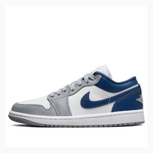 Air Jordan 1 Nike Low LA Dodgers Baskets Femme Bleu Grise | JD-419ZQ