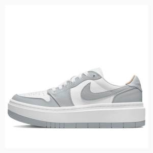 Air Jordan 1 Nike Low LV8D Elevated Baskets Femme Grise Blanche | JD-239OX