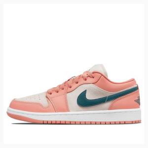 Air Jordan 1 Nike Low Light Low-Top Madder Root Baskets Femme Rose | JD-079GF