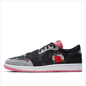 Air Jordan 1 Nike Low OG CNY Chine New Year Baskets Homme Noir Grise Rose | JD-239HO