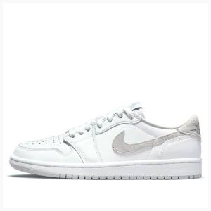 Air Jordan 1 Nike Low OG Neutre Baskets Femme Blanche | JD-743UB