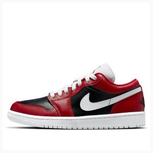 Air Jordan 1 Nike Low Reverse Chicago Flip Baskets Femme Noir Blanche Rouge | JD-907AN