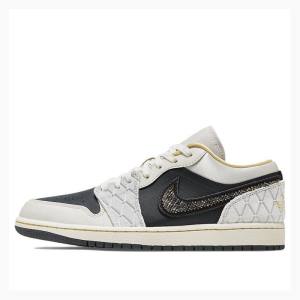 Air Jordan 1 Nike Low SE Baskets Homme Blanche Noir | JD-471PU