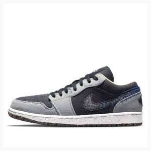 Air Jordan 1 Nike Low SE Crater Baskets Homme Grise Noir | JD-408YM