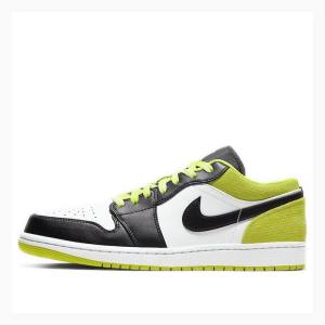 Air Jordan 1 Nike Low SE Cyber Baskets Homme Jaune Noir | JD-425RK