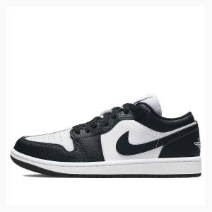 Air Jordan 1 Nike Low SE Homage Baskets Femme Blanche Noir | JD-805BN