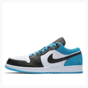 Air Jordan 1 Nike Low SE Laser Baskets Homme Noir Bleu | JD-918RX