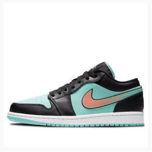 Air Jordan 1 Nike Low SE Tropical Twist Baskets Homme Vert Noir | JD-218OQ