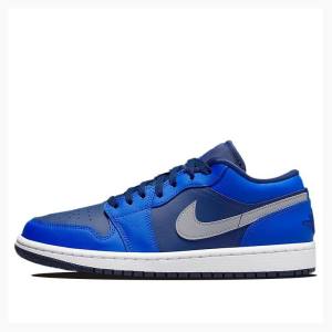 Air Jordan 1 Nike Low-Top Baskets Femme Bleu | JD-748WJ