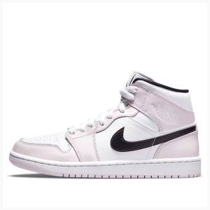 Air Jordan 1 Nike Mid Barely Chaussure De Basketball Femme Rose | JD-489WR