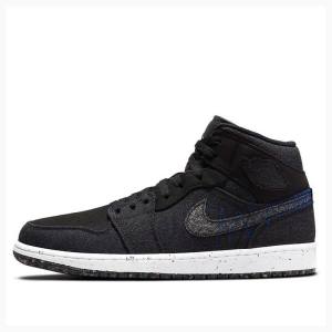 Air Jordan 1 Nike Mid Crater Racer Chaussure De Basketball Homme Noir | JD-435FW