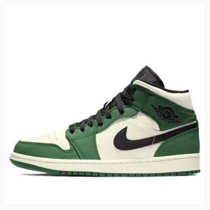 Air Jordan 1 Nike Mid SE Chaussure De Basketball Homme Vert | JD-638VE