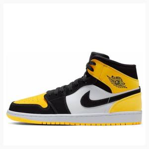 Air Jordan 1 Nike Mid SE Chaussure De Basketball Homme Jaune | JD-639QX