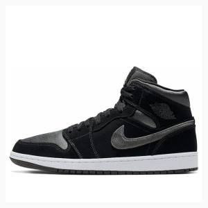 Air Jordan 1 Nike Mid SE Chaussure De Basketball Homme Noir | JD-687ZQ