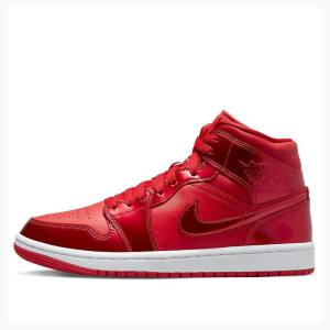 Air Jordan 1 Nike Mid SE Pomegranate Chaussure De Basketball Femme Rouge | JD-520LZ