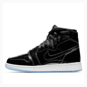 Air Jordan 1 Nike Rebel XX 'Black Vernis' Chaussure De Basketball Femme Noir | JD-812TG