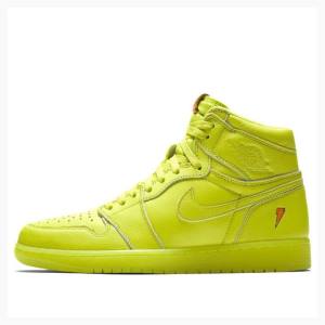 Air Jordan 1 Nike Retro HI OG G8RD Gatorade Chaussure De Basketball Homme Jaune Vert | JD-467IL