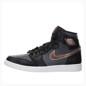 Air Jordan 1 Nike Retro High Metallic Bronze Chaussure De Basketball Homme Noir Grise | JD-589TV