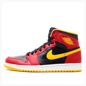 Air Jordan 1 Nike Retro High OG Atlanta Hawks Chaussure De Basketball Homme Rouge Jaune | JD-615HN