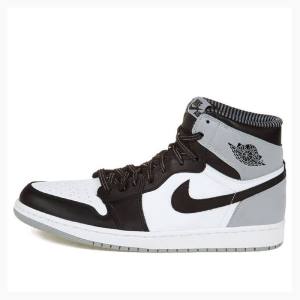 Air Jordan 1 Nike Retro High OG Baron Chaussure De Basketball Homme Noir Blanche Grise | JD-740NV