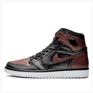 Air Jordan 1 Nike Retro High OG Fearless Chaussure De Basketball Femme Noir Rouge | JD-357SW