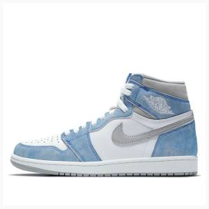 Air Jordan 1 Nike Retro High OG Hyper Royal Chaussure De Basketball Homme Bleu Blanche | JD-675VT