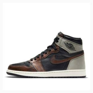 Air Jordan 1 Nike Retro High OG Rust Shadow Chaussure De Basketball Homme Noir Marron | JD-879DK