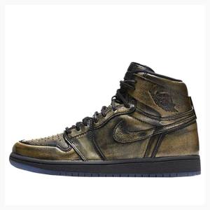 Air Jordan 1 Nike Retro High OG Wings Chaussure De Basketball Homme Doré | JD-603BK