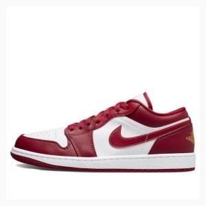 Air Jordan 1 Nike Retro Low Baskets Homme Blanche Rouge | JD-459UD