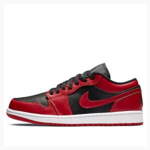 Air Jordan 1 Nike Retro Low Baskets Homme Rouge Noir | JD-523QO