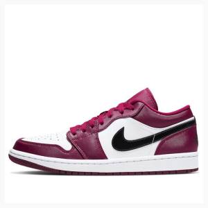 Air Jordan 1 Nike Retro Low Noble Baskets Homme Rouge Noir | JD-975GP