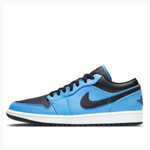 Air Jordan 1 Nike Retro Low University Baskets Homme Bleu Noir | JD-702TS